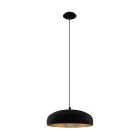 Eglo Pendant Moga 1 Steel Black Copper | IP20 - Suitable for 1x E27 